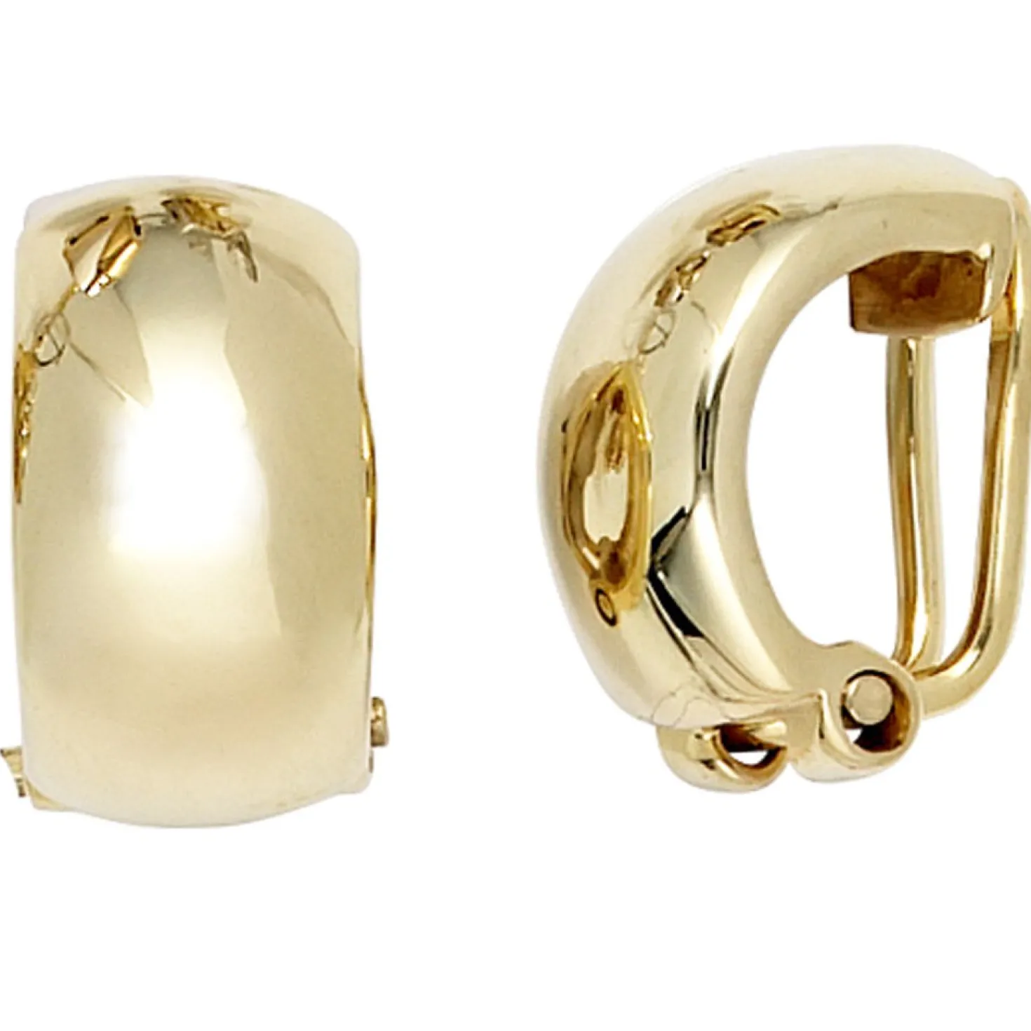Ohrclips Clips Ohrschmuck aus 333 Echt Gold Gelbgold glänzend