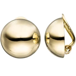 Ohrclips 14mm 333 Gold Gelbgold Ohrringe Clips Goldclips glänzend Damen
