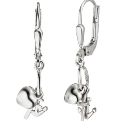 Ohrhänger 5,2x27,1mm Ohrringe Glaube Liebe Hoffnung 925 Silber Ohrschmuck Kinder