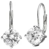 Ohrringe Boutons Ohrhänger 8,4x18,3mm mit Zirkonia weiß 925 Silber Damen