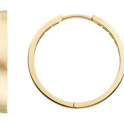 Ohrringe Creolen aus 333 Gold Gelbgold Ø 24,9mm flach glänzend Ohrschmuck