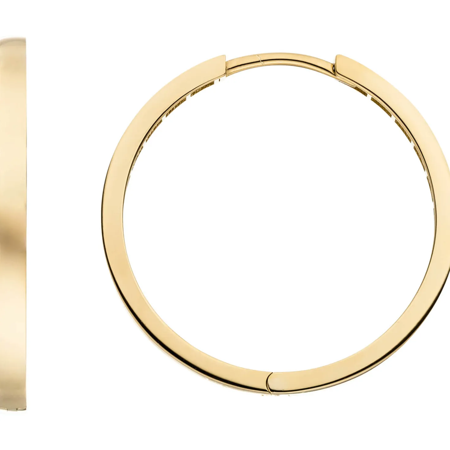Ohrringe Creolen aus 333 Gold Gelbgold Ø 24,9mm flach glänzend Ohrschmuck