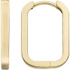 Ohrringe Creolen aus 333 Gold Gelbgold 18,9x2,3mm flach oval glänzend
