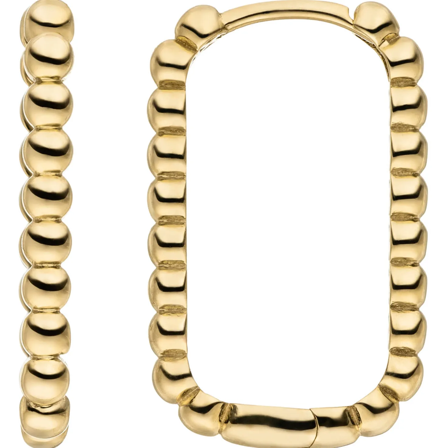 Ohrringe Creolen aus 333 Gold Gelbgold 21,3x2,3mm Ohrschmuck oval glänzend