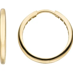 Ohrringe Creolen aus 333 Gold Gelbgold 24,9x2,8mm Ohrschmuck rund glänzend