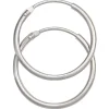 Ohrringe Creolen 20mm aus 585 Gold Weißgold rund dünn Ohrschmuck Damen