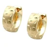 Ohrringe Creolen 12x5mm Kreolen Ohrschmuck für Damen aus 9Kt 375 Gold Gelbgold