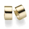 Ohrringe Creolen 6x10mm Ohrschmuck aus 585 Gold Gelbgold glänzend flach