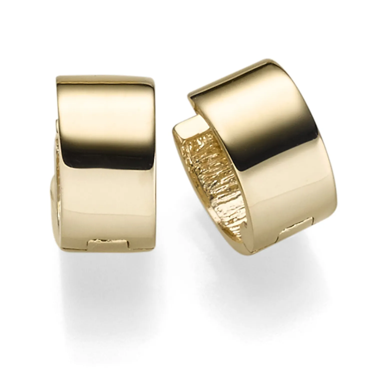 Ohrringe Creolen 6x10mm Ohrschmuck aus 585 Gold Gelbgold glänzend flach