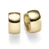 Ohrringe Creolen 7x14mm Ohrschmuck aus 750 Gold Gelbgold schlicht glänzend