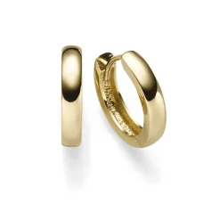 Ohrringe Creolen 2,5x13,5mm Ohrschmuck aus 750 Gold Gelbgold schlicht glänzend