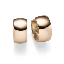 Ohrringe Creolen 7x14mm Ohrschmuck aus 750 Gold Rotgold schlicht glänzend