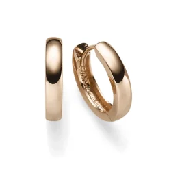 Ohrringe Creolen 2,5x13,5mm Ohrschmuck aus 585 Gold Rotgold schlicht glänzend