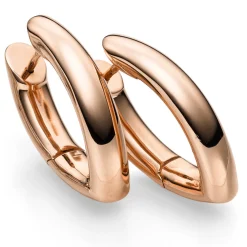 Ohrringe Creolen 28x6mm Ohrschmuck aus 750 Gold Rotgold spitzoval glänzend