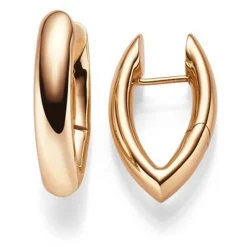 Ohrringe Creolen 28x6mm Ohrschmuck aus 585 Gold Rotgold spitzoval glänzend