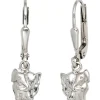 Ohrringe Ohrhänger 6,4x21,5mm Boutons Paar Elefanten 925 Silber teilmattiert