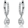 Ohrschmuck Ohrhänger aus 750 Weißgold 36 Diamanten 0,6ct TW-SI 19,2x4,5mm