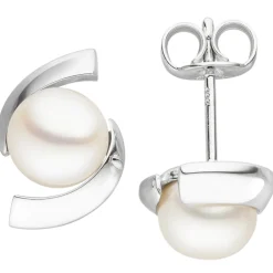 Ohrschmuck Ohrstecker Süßwasser-Zuchtperle 333 Weißgold