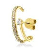 Ohrstecker aus 750 Gelbgold 51 Diamanten 0,24ct TW-SI 18,5x7,2mm Einzelstück