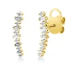 Ohrstecker aus 750 Gold Gelbgold 22 Diamanten 0,49ct TW-VSI/SI 16,8x4,2mm
