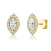 Ohrstecker aus 750 Gold Gelbgold 34 Diamanten 0,76ct 10,6x6,4mm