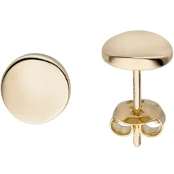 Ohrstecker aus 333 Gold Gelbgold Ø7mm Ohrschmuck Ohrringe schlicht glänzend