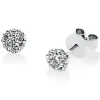 Ohrstecker aus 750 Gold Weißgold 14 Brillanten 0,33ct TW-SI