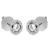Ohrstecker aus 750 Gold Weißgold 38 Brillanten 0,3ct TW-SI Ø7mm