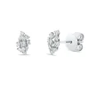 Ohrstecker aus 750 Gold Weißgold 22 Brillanten 0,24ct TW-SI 8,2x5mm