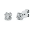 Ohrstecker aus 750 Gold Weißgold 8 Brillanten 0,3ct TW-SI 5,8x5,8mm