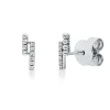 Ohrstecker aus 750 Gold Weißgold 12 Brillanten 0,04ct TW-SI 8,3x2,7mm