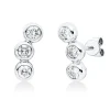 Ohrstecker aus 750 Gold Weißgold 6 Brillanten 0,77ct TW-SI 14x6mm Zarge