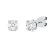 Ohrstecker aus 750 Gold Weißgold 10 Diamanten 0,45ct Ø6,2mm 4er-Krappe