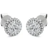 Ohrstecker aus 750 Gold Weißgold 60 Diamanten 0,86ct TW-SI Ø8,7mm