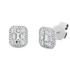 Ohrstecker aus 750 Gold Weißgold 70 Diamanten 0,41ct TW-SI 7,6x6,9mm