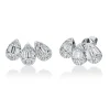 Ohrstecker aus 750 Gold Weißgold 42 Diamanten 0,92ct TW-SI 18,5x26,1mm