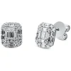 Ohrstecker aus 750 Gold Weißgold 46 Diamanten 0,71ct TW-SI 8,8x7,5mm