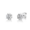 Ohrstecker aus 750 Gold Weißgold 10 Diamanten 0,48ct TW-SI 5x5,1mm