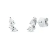 Ohrstecker aus 750 Gold Weißgold 4 Diamanten 0,83ct TW-SI 15,6x5,1mm