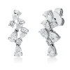 Ohrstecker aus 750 Gold Weißgold 14 Diamanten 1,46ct TW-SI 18,1x8mm
