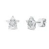 Ohrstecker aus 750 Gold Weißgold 30 Diamanten 0,75ct TW-VSI/SI 8,8x9,5mm
