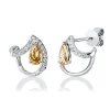 Ohrstecker aus 750 Gold Weißgold 38 Diamanten 0,62ct 10,3x10,3mm