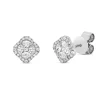 Ohrstecker aus 750 Gold Weißgold 50 Diamanten 0,56ct 8,2x8,2mm