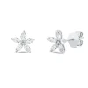 Ohrstecker aus 750 Gold Weißgold 12 Diamanten 0,69ct 8,2x9mm