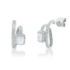 Ohrstecker aus 750 Gold Weißgold 202 Diamanten 2,09ct 18,5x9,7mm