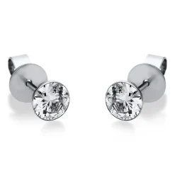 Ohrstecker aus 750 Gold Weißgold mit 2 Diamanten Brillanten 1,00 Ct. Zarge