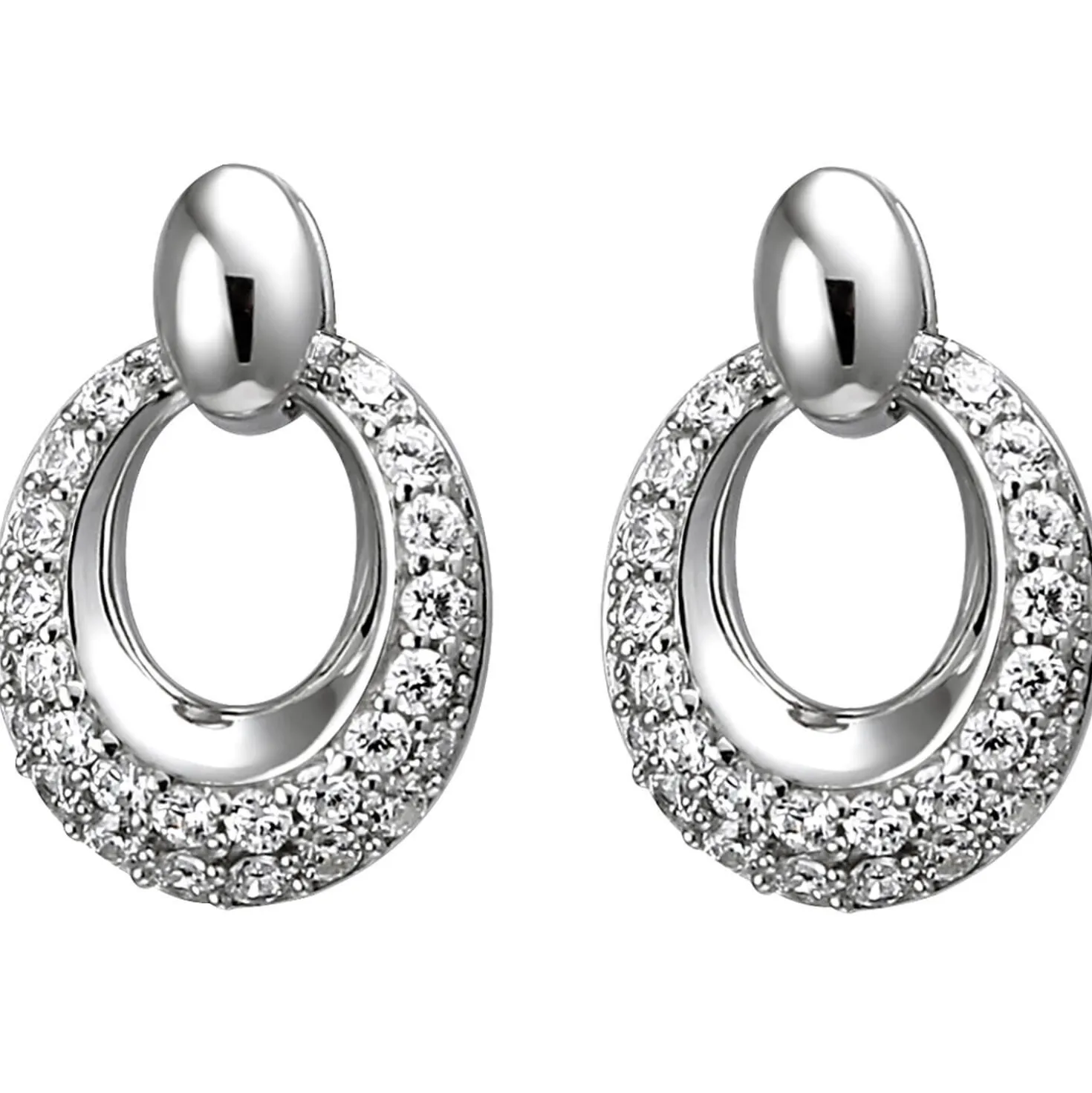 Ohrstecker aus 925 Silbermit 52 Zirkonia Ohrringe Ohrschmuck Damen