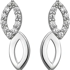 Ohrstecker aus 925 Silber mit 20 Zirkonia Ohrringe Silberohrringe Ohrschmuck