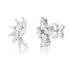 Ohrstecker aus 750 Weißgold 16 Diamanten 2,22ct F-VSI/SI 17,3x10,4mm