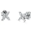 Ohrstecker aus 750 Weißgold 8 Diamanten Navette-Schliff 0,88ct F-SI 8,1x8,1mm